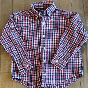 Ralph Lauren Boys Plaid Button-Down